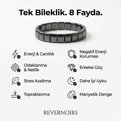Güç ve İhtişamı Yenileyen Hematit Bilekliği